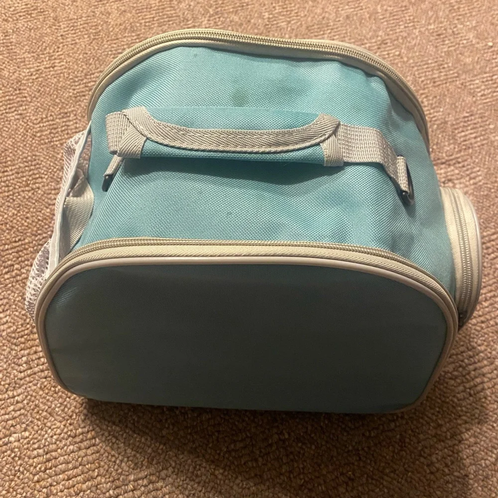 Teal Pet Carrier Backpack for Small Animals